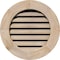 Ekena Millwork Round Gable Vent Unfinished, Functional, Pine Gable Vent w/ 1" x 4" Flat Trim Frame, 34"W x 34"H GVWRO34X3401SFUPI - alternate 1